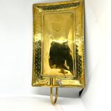 Large ScandiSca Vintage Brass Wall Candle holder  Sconce  height 34 cm