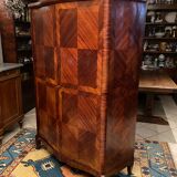 Domed wardrobe with Louis XV style inlaid decoration