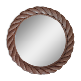 Miroir rond sisal 34cm