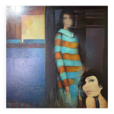 Tableau Pop'Art / Hyperréaliste belge, peintre huile sur toile, MACKOWIAK ERWIN, 1969