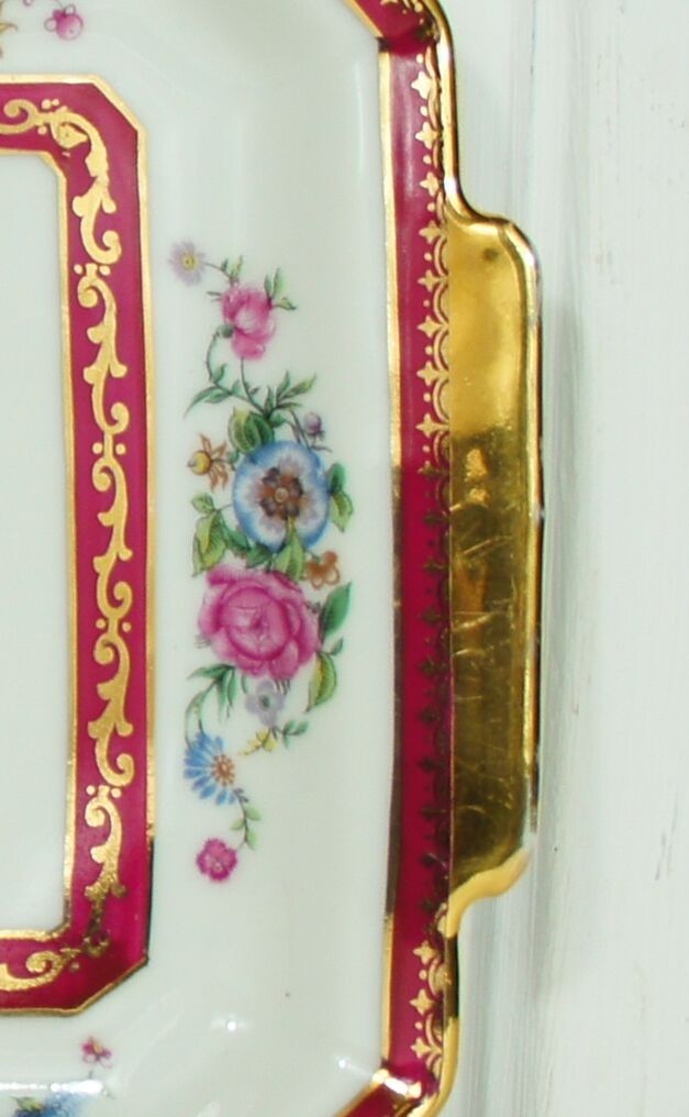 Limoges porcelain cake dish