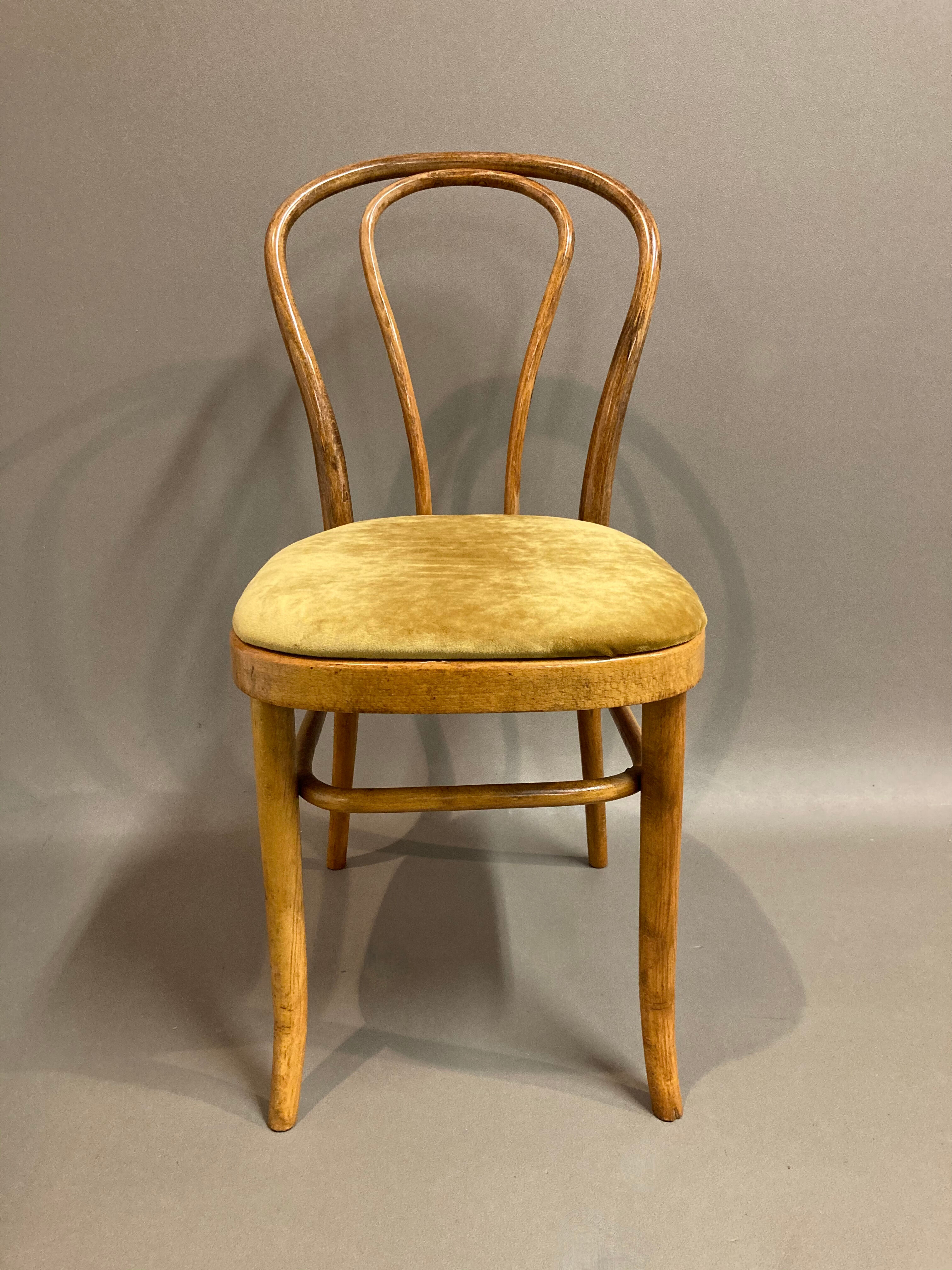 Set of 8 bistro chairs 1950
