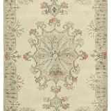 Hand-knotted turkish beige carpet 153 cm x 265 cm