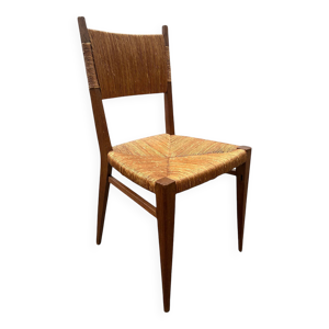 chaise moderniste paillée