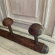 Wall-mounted wooden coat rack with 6 hooks