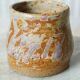 Brutalist ceramic in glazed chamotte stoneware