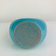 Blue sea ceramic vase signed Sagone Corsica