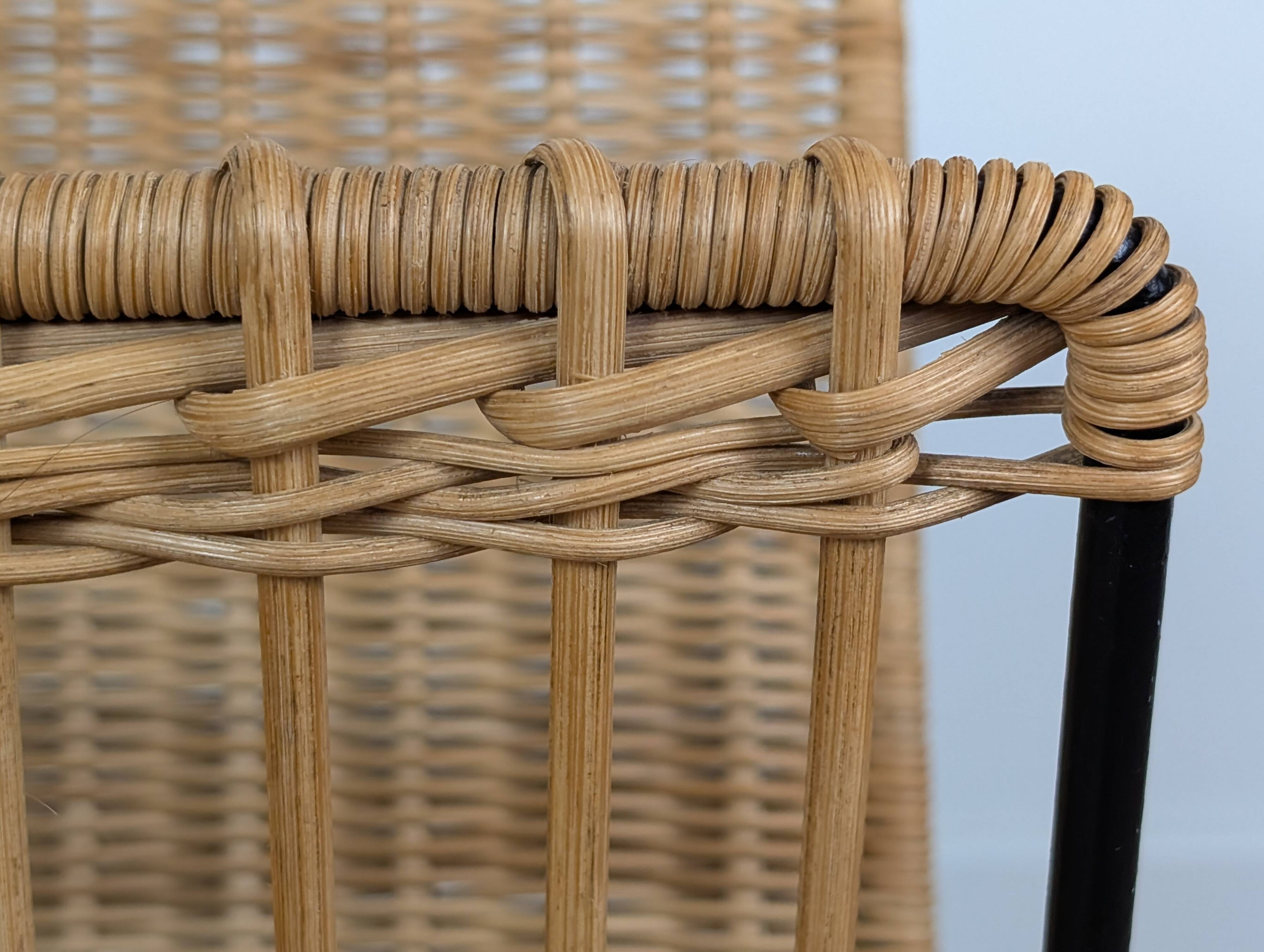 Rattan magazine rack Raoul Guys