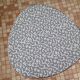 60s-60s tripod table pattern gray mosaic tray