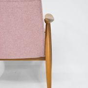 Fauteuil vintage original "CoCo", années 60, entièrement restauré, rose