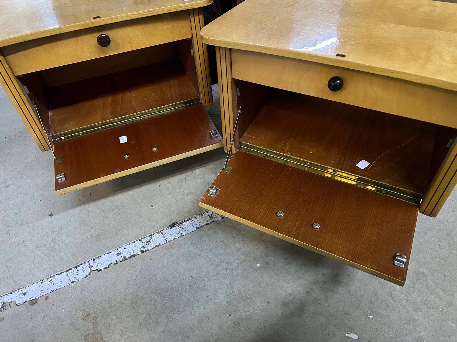 Break of vintage Scandinavian bedside tables