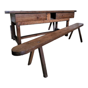Table de ferme rare XIXème