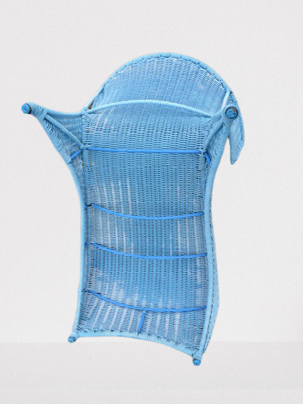 Vintage-inspired scoubidou long chair