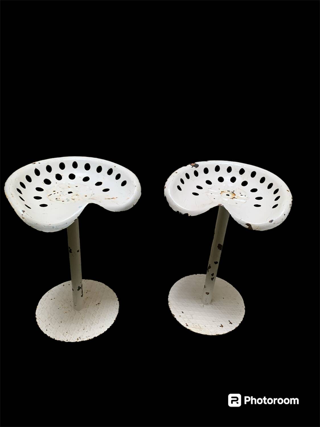 2 tabourets siège de tracteur