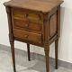 Natural wood bedside