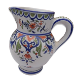 Pichet en faïence décoré