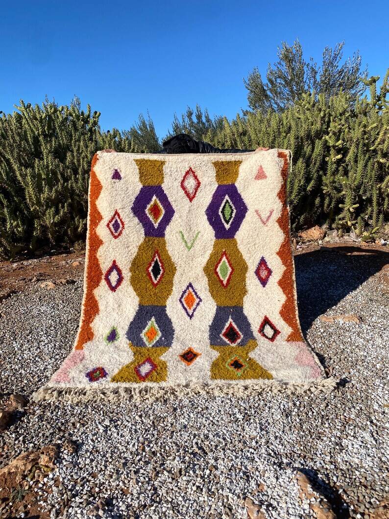 Moroccan handmade woven wool rug 200cmx300cm