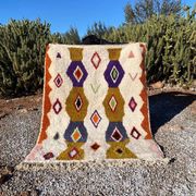 Tapis artisanal marocain en laine