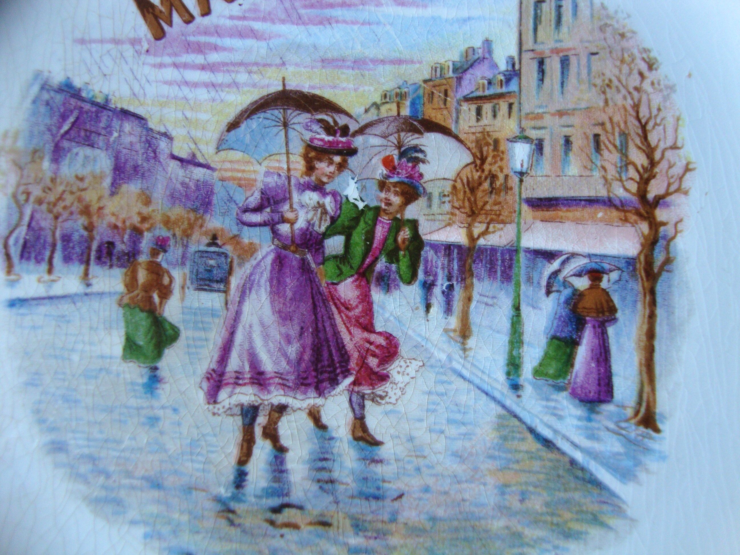 Ancienne Assiette St Amand Lebacqz & M. Bouchart " Les mois de l"année "