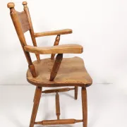 Brutalist oak fireside chair – wabi sabi armchair