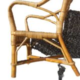 fauteuil rotin enfant