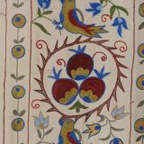 Hand knotted rug, vintage Turkish rug 54x187 cm