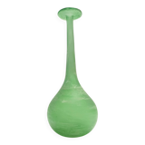 Green Blown Scavo Glass Tulip attr. to Cenedese, Italy