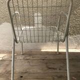 Serie de 8 chaises anciennes Emu modèle  Rio années 50