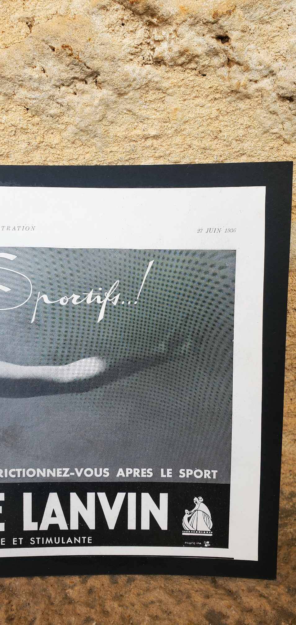 Magazine advertising poster Illustration