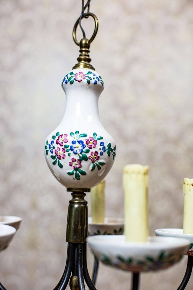 Faience Pendant Lamp, 1960s