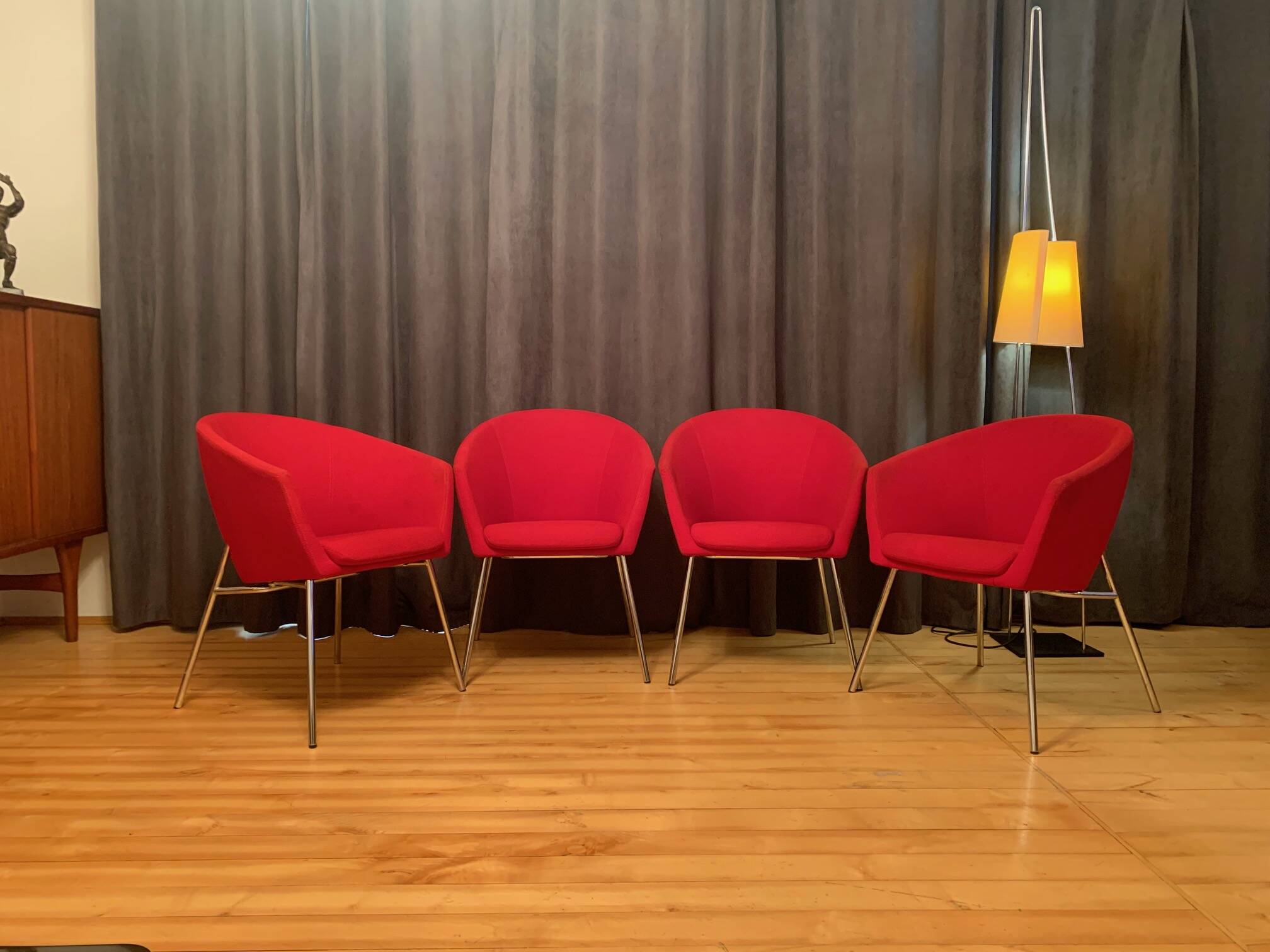 A set of four Megan club armchairs designed by René Holten, Artifort, the Netherlands