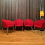 A set of four Megan club armchairs designed by René Holten, Artifort, the Netherlands