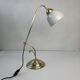 VINTAGE ARTICULATED DESK LAMP IN BRASS AND OPAL GLASS