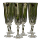 6 crystal champagne flutes from ARQUES. AUTEUIL model.