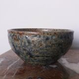 Empty pocket bowl in stoneware signed CG