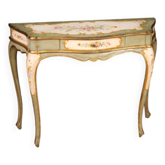 Venetian console in lacquered wood from the 20th century