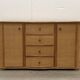 Vintage rattan sideboard with curved drawers, 1970s