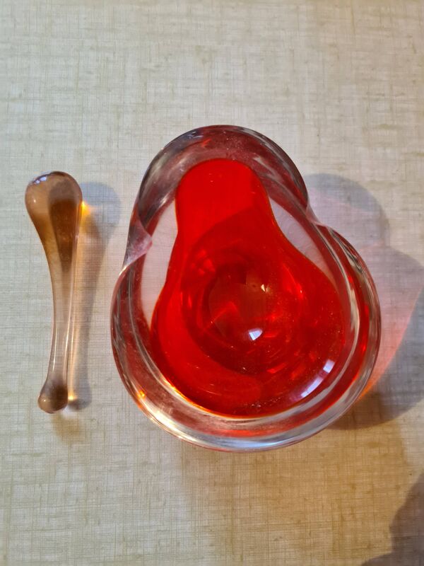 Cendrier en verre Murano vintage