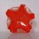 Red & Silver Murano Glass Ashtray by Barovier & Toso, Italy, 1960s