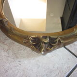 Gold mirror in platre 47x67cm