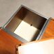Vintage coffee table in Tanganyika walnut, Italian design, 1970s.