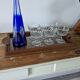 Vintage wooden serving tray signed Souron
