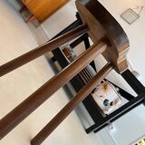 Varnished wooden stool