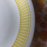 Plats Fenal Badonviller jaune et blanc des années 20