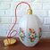 Vintage glass pendant light, floral motifs 1960s, Daisy pendant light