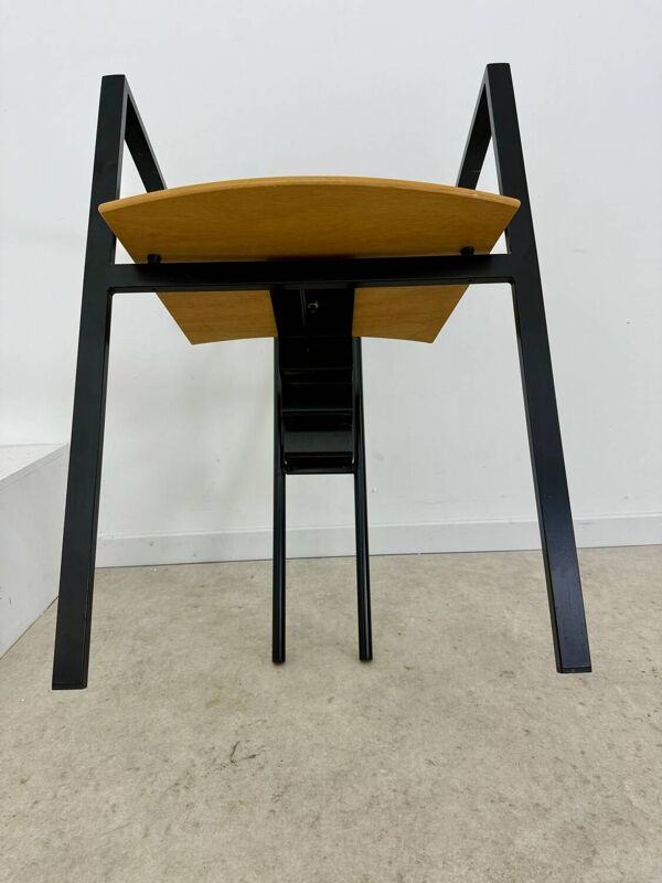 3 anciennes chaises design brut Karl Friedrich Forster modele Trix KFF postmoderne années 70/80