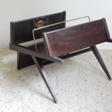 Wooden sofa end magazine holders