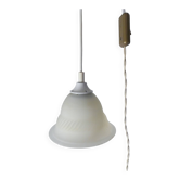 Suspension baladeuse en pate de verre vintage