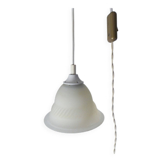 Suspension baladeuse en pate de verre vintage