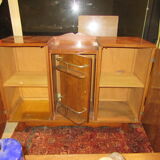 Buffet bar plated Art Deco Walnut
